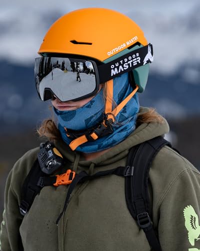 OutdoorMaster Heron Ski Goggles with 2 Lens, Frameless, Magnetic Interchangeable HD Toric Lens, OTG Snowboard Goggles