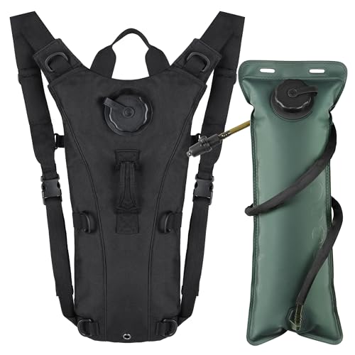 Outplea Tactical Hydration Pack Backpack with 3L Water Bladder for Men, Leakproof Military Rave Water Backpack for Running...
