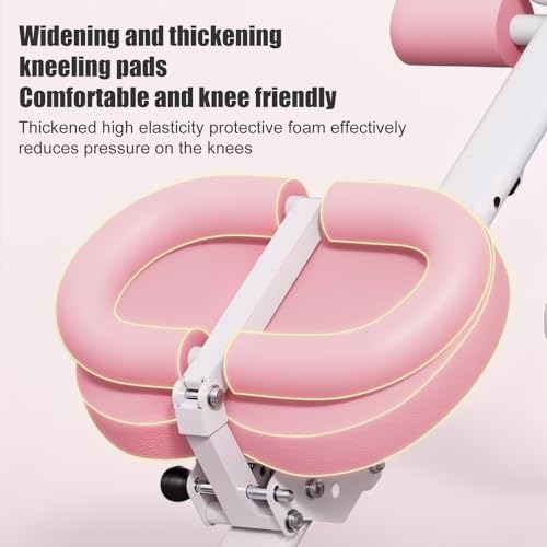 Ab Machine for Home, Foldable Ab Workout Equipment with Thickened Foam Handle, Ab Trainer Machine for Stomach Workout with...