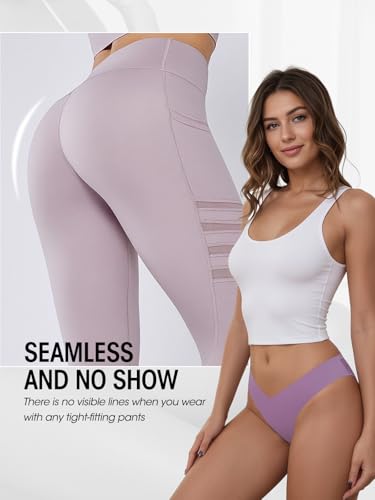 DHFBABY Sexy Cheeky Womens Underwear Comfortable Seamless Panties Luxurious Lace Bikini Briefs