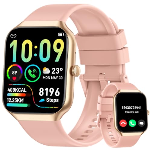 Smart Watch for Men Women Answer/Make Calls, 1.96" HD Fitness Watch with Heart Rate Monitor Sleep Monitor, 113+ Sports Act...