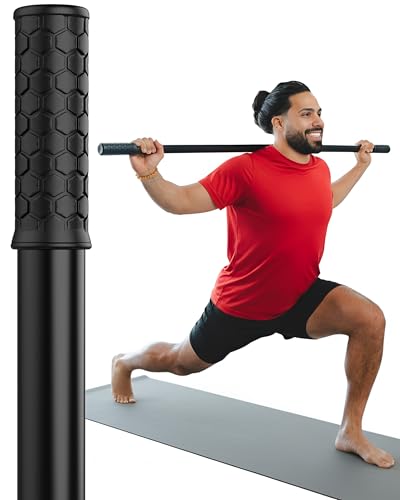 5ft Yoga Stick Made from Natural Bamboo - Stretching Stick for Mobility, Balance, Pilates & Physical Therapy - Exercise St...