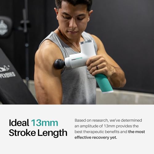 Ekrin Athletics White Kestrel Percussive Massager - Enhanced Precision & Comfort for Elite Muscle Recovery & Wellness - Re...