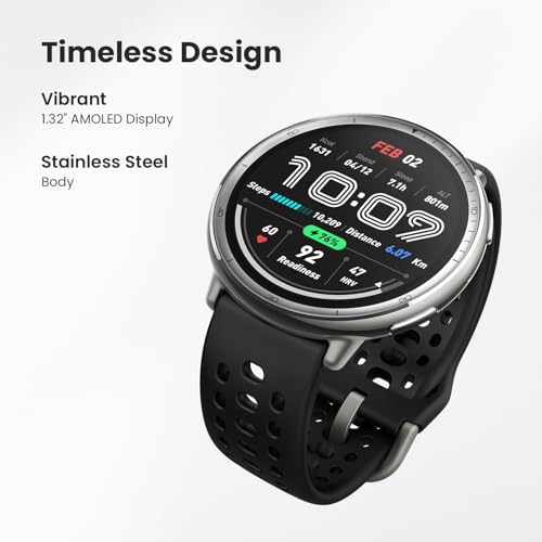 Amazfit Active 2 Sport Smart Watch Fitness Tracker for Android and iPhone, 44mm, 10 Day Battery, Water Resistant, GPS Map...
