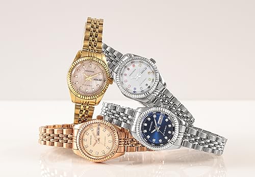 Armitron Women's Genuine Crystal Accented Bracelet Watch, 75-2475
