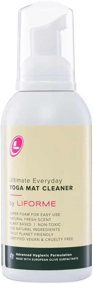 LIFORME Ultimate Everyday Yoga Mat Cleaner, Eco-Friendly, Natural & Organic Yoga Mat Cleaner, Vegan, Safe for all Yoga Mat...