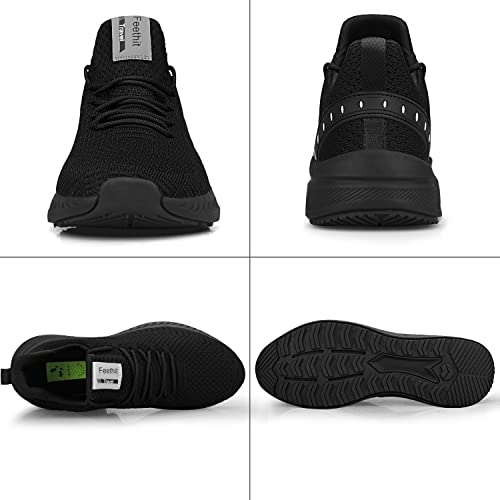 Feethit Mens Slip On Walking Shoes Blade Tennis Shoes Non Slip Running Shoes Lightweight Workout Shoes Breathable Mesh Fas...