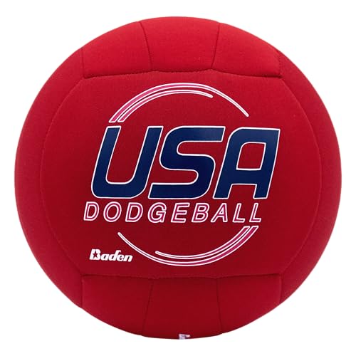 Baden | 7.5 inch Cloth Dodgeball | Official Ball of USA Dodgeball | Durable Knit Fabric Cover, Foam Backing, & Wound Bladd...