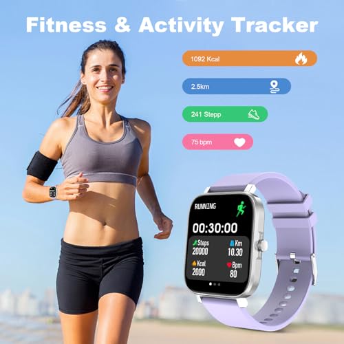 Choiknbo Smart Fitness Tracker Watch with Heart Rate Monitor, Activity Tracker with Pedometer, Sleep Monitor, Calories & S...