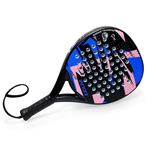 Padel Racket Carbon Fiber Surface with EVA Memory Flex Foam Core Lightweight Padel Racquet