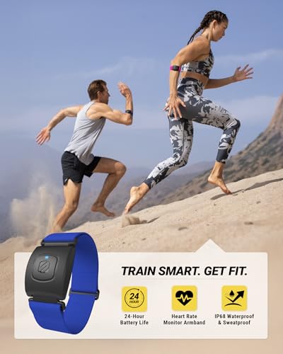 Scosche Rhythm+ 2.0 Heart Rate Monitor Armband for Running, Cycling, Exercise & Recovery with Bluetooth, ANT+, Optical Sen...