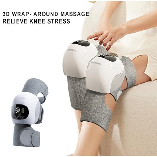 Knee Doctor. Portable Knee & Leg Massage Therapy. 3 Heating Levels, 3 Vibration Intensities + Pulse 360° Knee Relief. Rech...