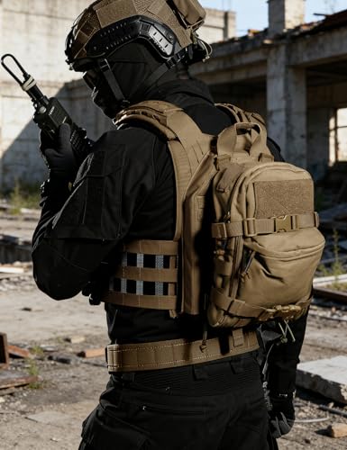 IDOGEAR Mini Tactical MOLLE Hydration Pack Water Reservoir Bag Outdoor Water Bladder Carrier Pack for Tactical Vest Backpack