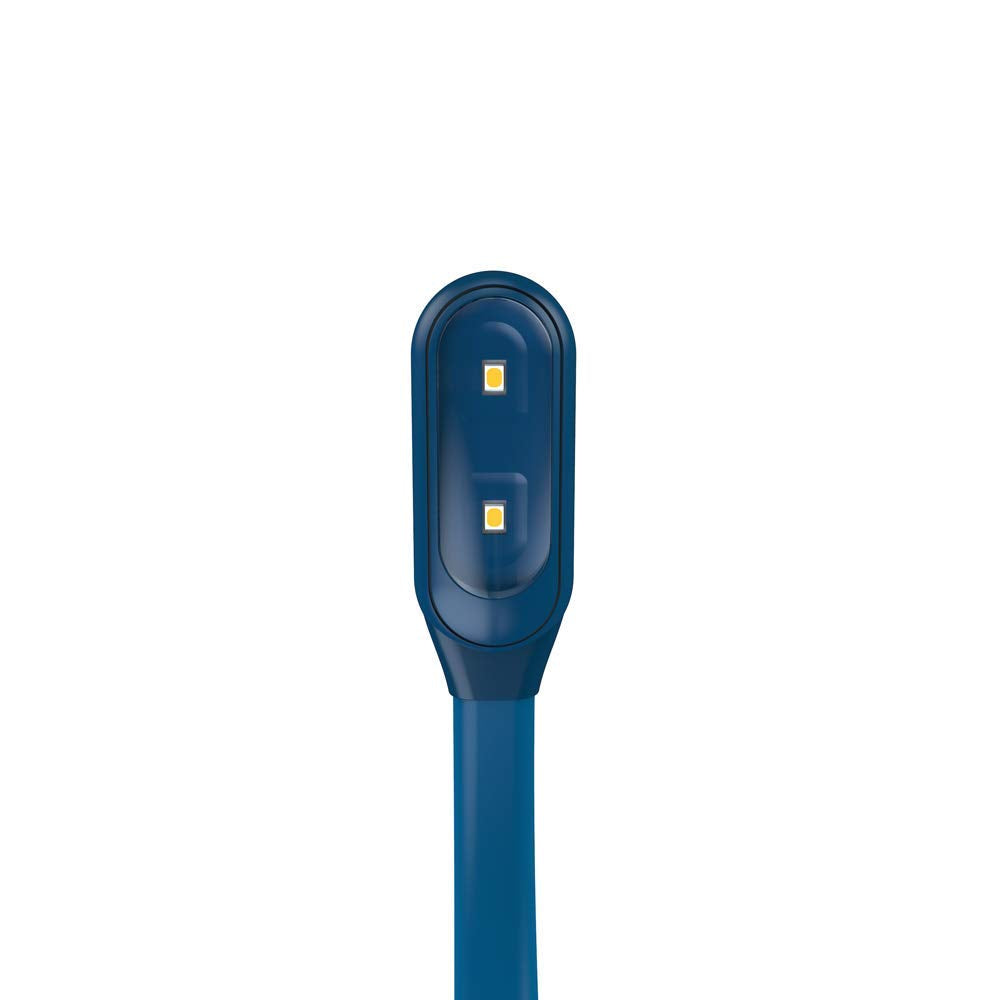Mighty Bright Wonderflex Rechargeable Book Light, 20 Lumens, 3 Brightness Levels, Midnight Blue, Model 5841493778