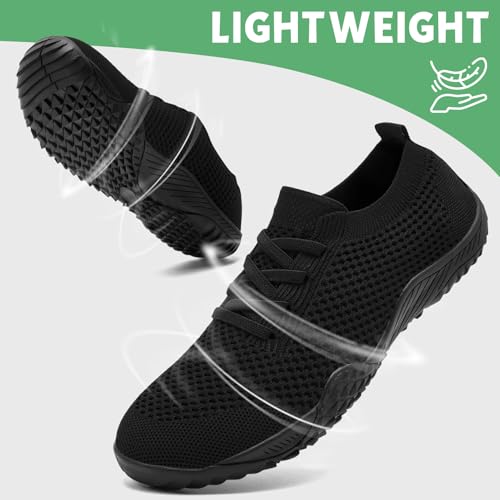Women Barefoot Shoes Tennis Running Slip on Sneakers Breathable Gym Walking Minimalist Cross-Trainer Ladies Slipper
