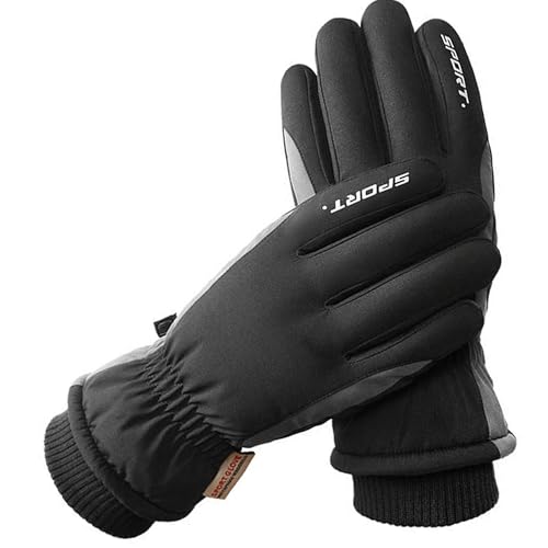 CLeemuziN Women Ski Snow Gloves Windproof Thermal Gloves Men Winter Warm Glove Mitts Touchscreen for Skiing/Cycling/Working