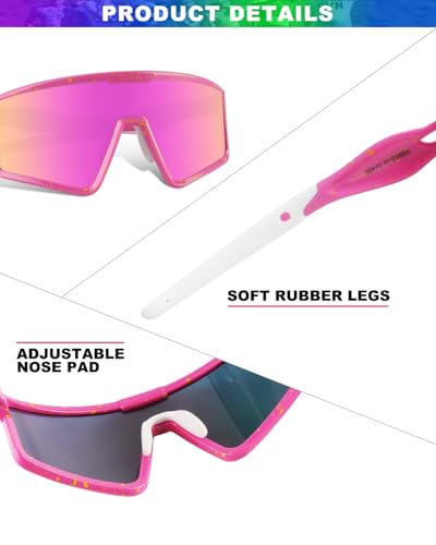 Xiyalai Cycling Sunglasses for Men Women, UV Protection Sports Running Sun Glasses, Baseball Biking Softball Hiking.