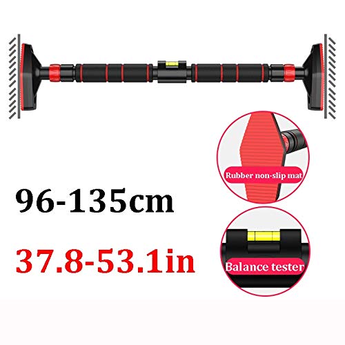 WXYZ Pull-Up Bar Steel Horizontal Bar, Without Screw Installation Pull Up Bar, Upper Body Exercise Bar with Lock, 70-96cm,...