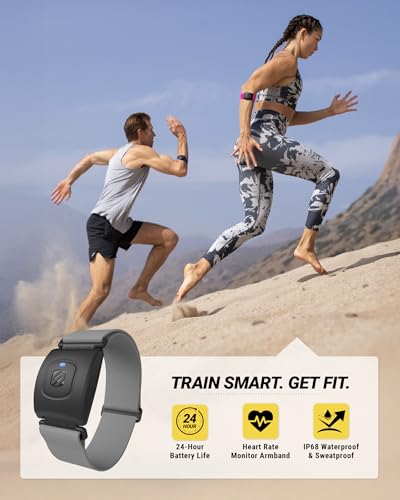 Scosche Rhythm+ 2.0 Heart Rate Monitor Armband for Running, Cycling, Exercise & Recovery with Bluetooth, ANT+, Optical Sen...