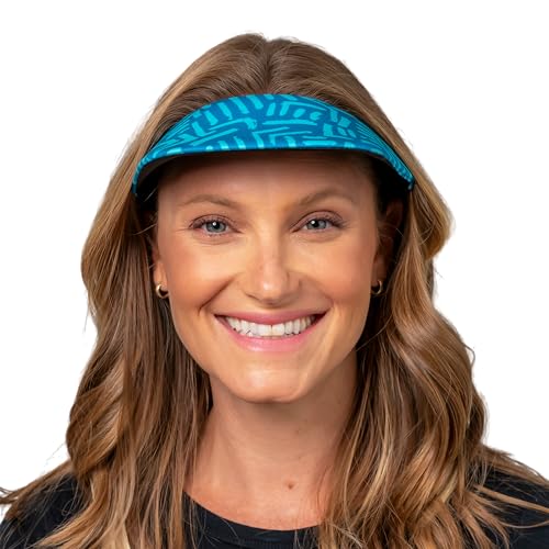 No Headache Sun Visor for Women | Stylish, Lightweight Square Brim Hat | Comfortable UV Protection for Golf, Tennis & Travel
