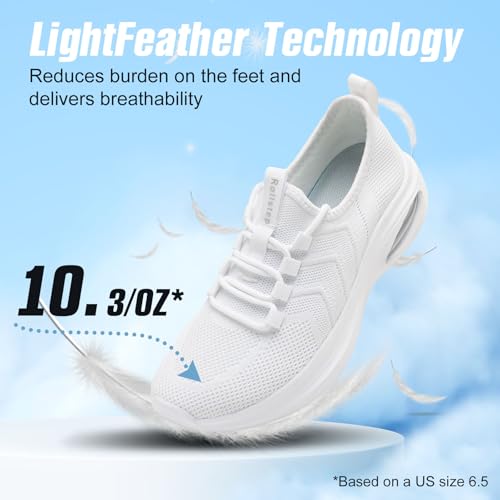 Rollstep Wide Toe Box Shoes Women Extra Wide Width Sneakers Air Cushion Road Running Shoes Ultra Light Tennis Gym Workout ...