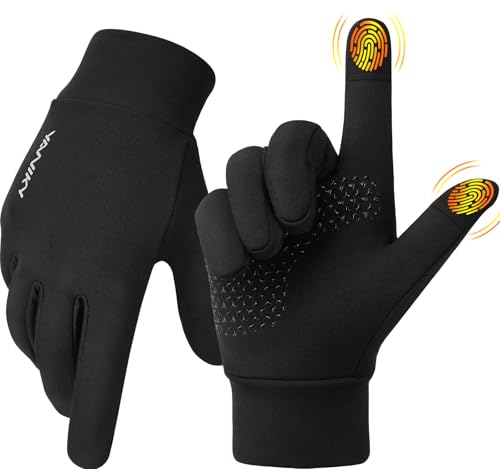 YANIKY Winter Gloves for Men Women: Windproof, Lightweight, Anti-Slip, Touch Screen, Sports Gloves for Running, Cycling, D...