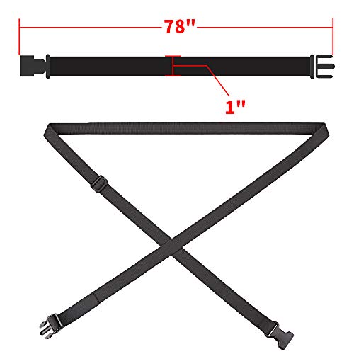 MAGARROW 78" x 1" Strap Buckle Packing Straps Adjustable 1-Inch Belt