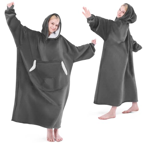 NORD ECO Wearable Blanket Hoodie, Birthday Christmas Gifts for Women Mom Girlfriend, Oversized Cozy and Giant Flannel Sher...