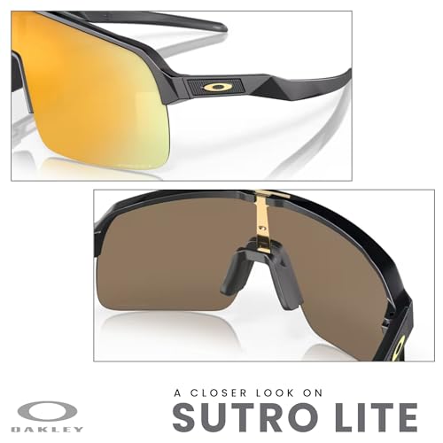 Oakley Sutro Lite OO9463 Shield Sunglasses for Men for Women+ Bundle Accessory Leash Kit, Microfiber Pouch