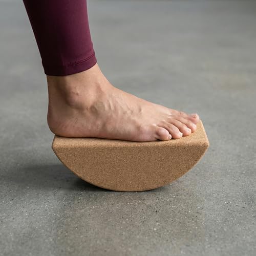 VOSAREA Cork Yoga Block - High Density Natural Support for Pilates, Hot Yoga & Meditation - Non Slip Pilates Bricks for Ba...