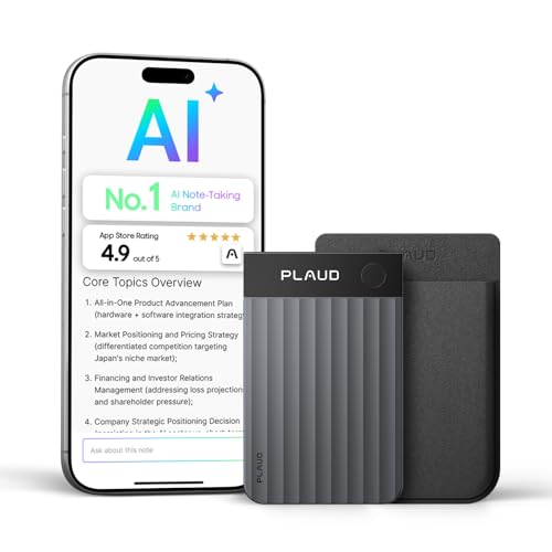 Plaud Note Pro AI Voice Recorder, Transcribe & Summarize with AI, App Control, Note Taker for Meetings & Calls, Supports 1...