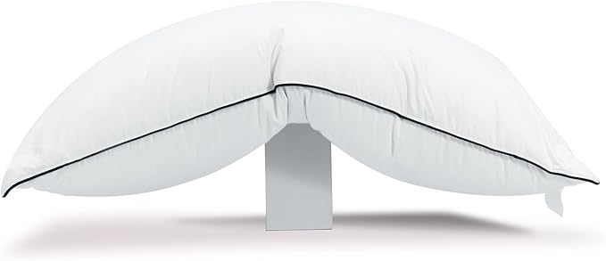 Hungarian Goose Down Pillow King Size, Ultimate Comfort 750+ Fill Power, 480 Thread Count 100% Cotton Shell, Luxury Bed Pillows for Sleeping - Pack of 1, King (20" x 36")