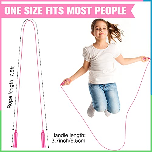 30 Pcs Jump Ropes for Kids Bulk Colorful Plastic Jump Ropes 7.5 ft Adjustable Skipping Rope for Boys Girls, Outdoor Fun Ac...