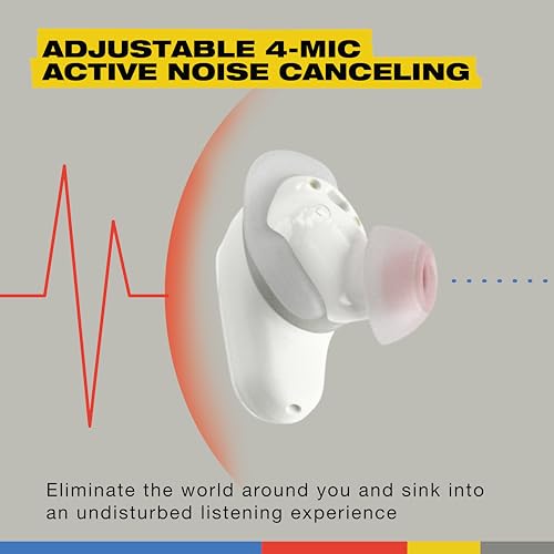 Skullcandy Method 360 ANC Wireless Earbuds, Sound by Bose, Bluetooth Headphones, Premium Noise Cancelling, Up to 40 Hrs Ba...