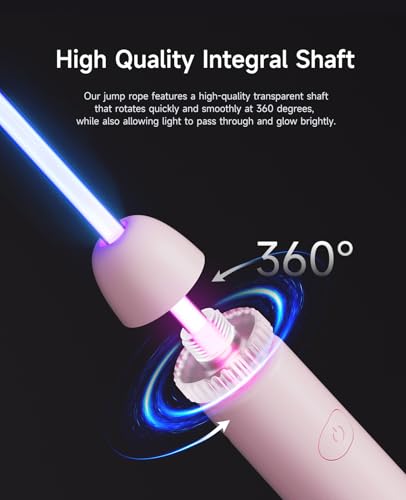 LED Light Up Jump Rope for Kids and Adult, Adjustable Glowing Skipping Rope for Boys and Girls, Colorful Luminous Jumping ...