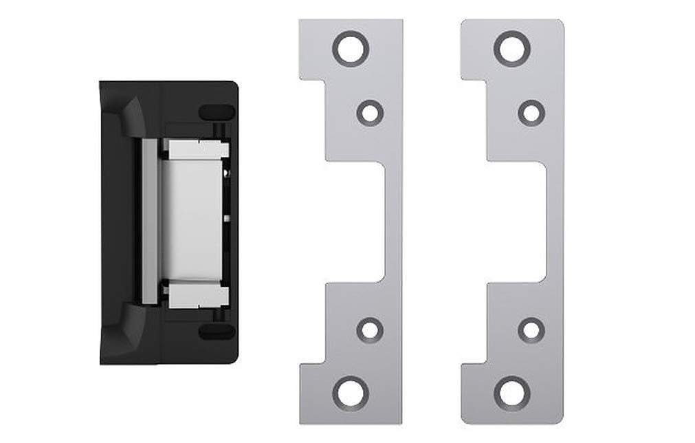 HES 5200C-12/24D-630 Universal Door Electric Strike with Faceplate, Satin Stainless Steel, Static Strength 1500 lbs., Dynamic Strength 70 ft-lbs., Dual-Voltage 12 or 24 VDC/VAC