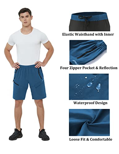 Men's Mountain Bike Shorts 3D Padded Baggy Bicycle Riding Cycling Shorts Quick Dry Lightweight Biking Shorts
