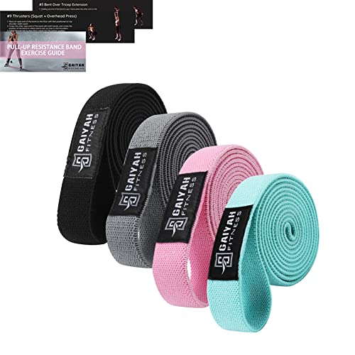 Long Resistance Bands for Working Out Women, Fabric Resistance Band, Stretch Bands for Exercise Bands Resistance Bands Set...