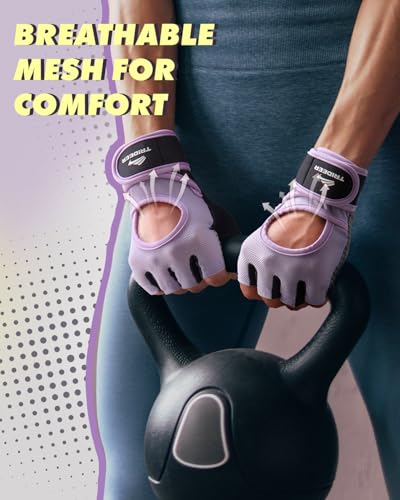 Trideer Weight Lifting Gloves for Women Men with Wrist Support, Workout Gloves Women Full Palm Protection for Gym Trainin...
