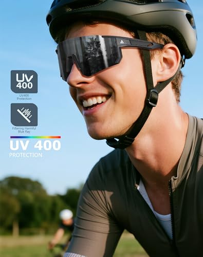 KALIYADI Sunglasses-Men Sports Mens-Sunglasses Women: Sun Glasses with UV400 for Running Cycling Golf Fishing