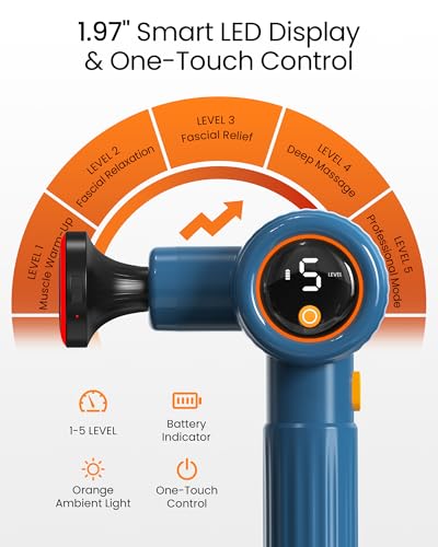 NAPRE Massage Gun with Heat,Massage Gun Deep Tissue with Extension Handle & 3 Adjustable Angles,Valentine's Day Gifts,Hand...