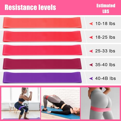 10 Pcs Pilates Ring Set for Women Home Yoga Equipment Accessories Pilates Ring Circle and Ball Workouts Gift Include Ball ...
