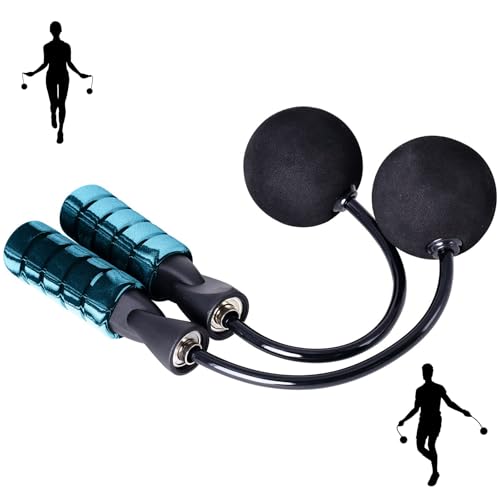 Weighted Jump Rope for Fitness Adjustable Ropeless Bod Rope High Speed Skipping Rope for Workout Weight Loss Cordless Jump...