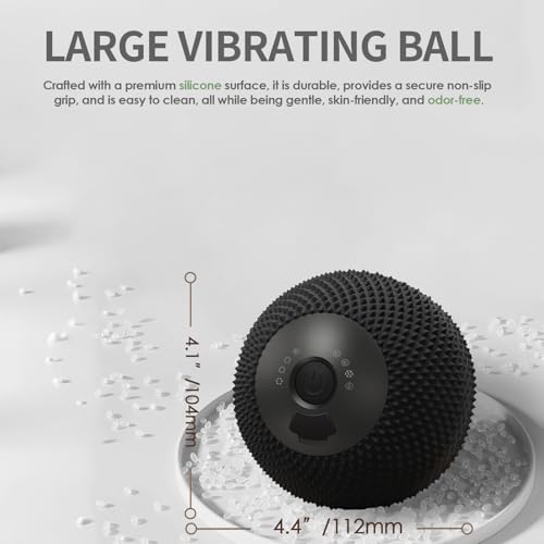 YIXIUTEN Heating Vibrating Massage Ball with 7 Modes & Memory Function for Myofascial Release, Deep Tissue and Trigger Poi...
