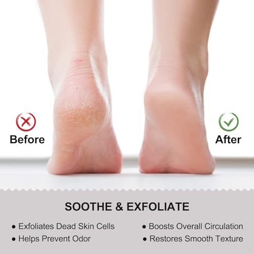 EaTubano Shower Foot Scrubber - XXL Large Silicone Bath Mat for Exfoliating & Massaging Feet in Shower, Non-Slip Suction C...