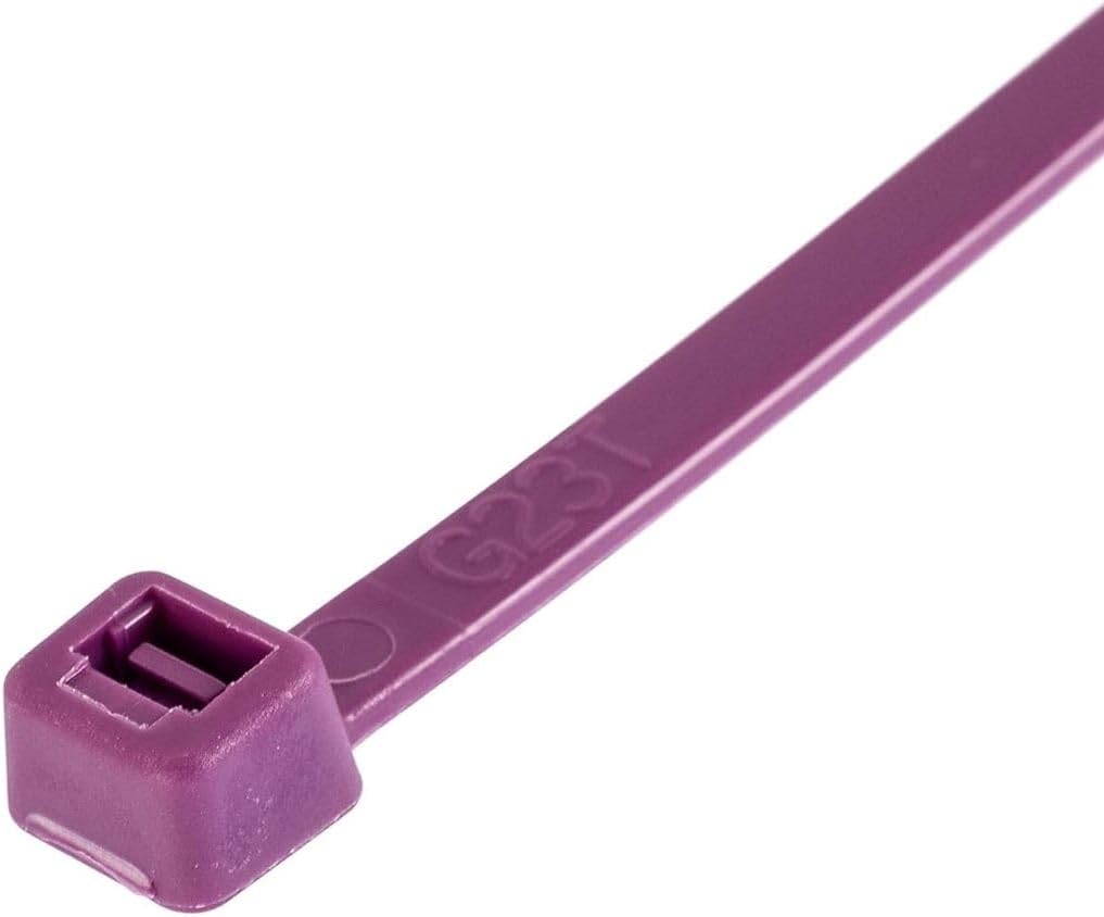 GTSE 4 Inch Purple Zip Ties, 100 Pack, 18lb Strength, UV Resistant Nylon Small Cable Ties, Self-Locking 4" Tie Wraps