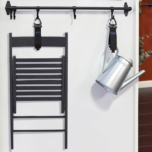 Heavy Duty Storage Straps(10-Pack), Trilancer Hook-and-Loop Cord Organizer and Hanger with Triangular Buckle to Hang on Wa...