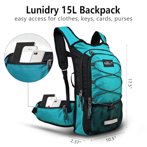 Lunidry Insulated Hydration Pack Backpack with 3L BPA Free Leak-Proof Water Bladder, Keep Liquids Cool for Up to 5 Hours, ...