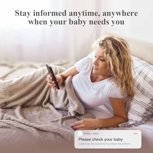 Sense-U Smart Sock Shoe Baby Monitor (Long Range) - Track Baby’s Heart Rate, Movement and Sleep from Anywhere