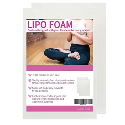 KAIHENG 2 Pack Lipo Foam Pads BBL Post Surgery Foam Boards Liposuction Surgery Foam Sheet for Using with Flattening Abdomi...